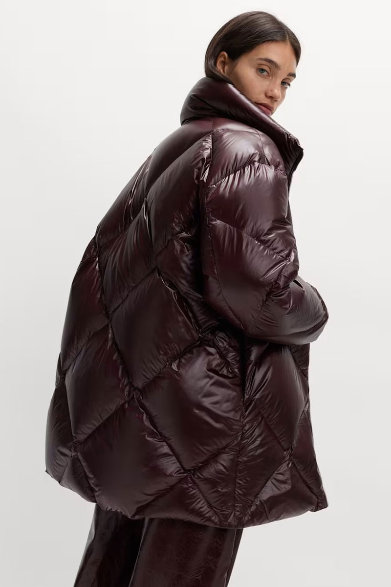 Feather & Down Stormwear™ Diamond Quilted Padded Coat