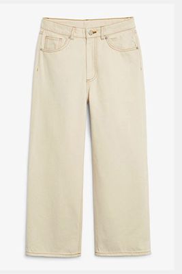Monzik Off-White Jeans from Monki