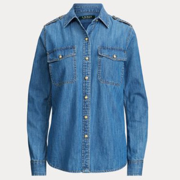 Epaulette Denim Shirt