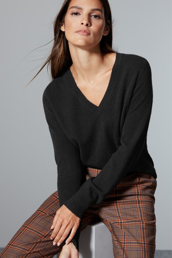 Pure Cashmere V-Neck Jumper