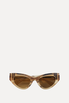Angle Acetate Cat Eye Sunglasses from Bottega Veneta
