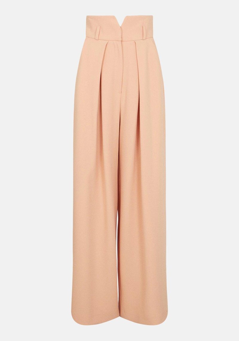 Compact Stretch Wide Leg Trouser