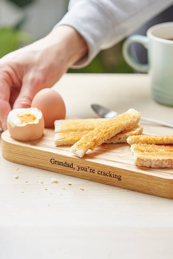 Personalised Egg & Toast Serving Board from MijMoj Design