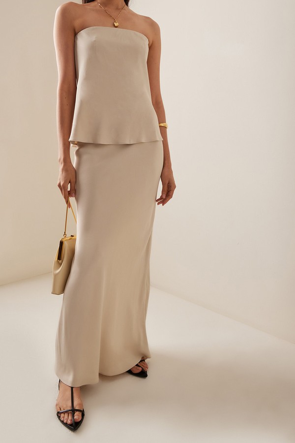 Strapless Satin Top from House Of Dagmar