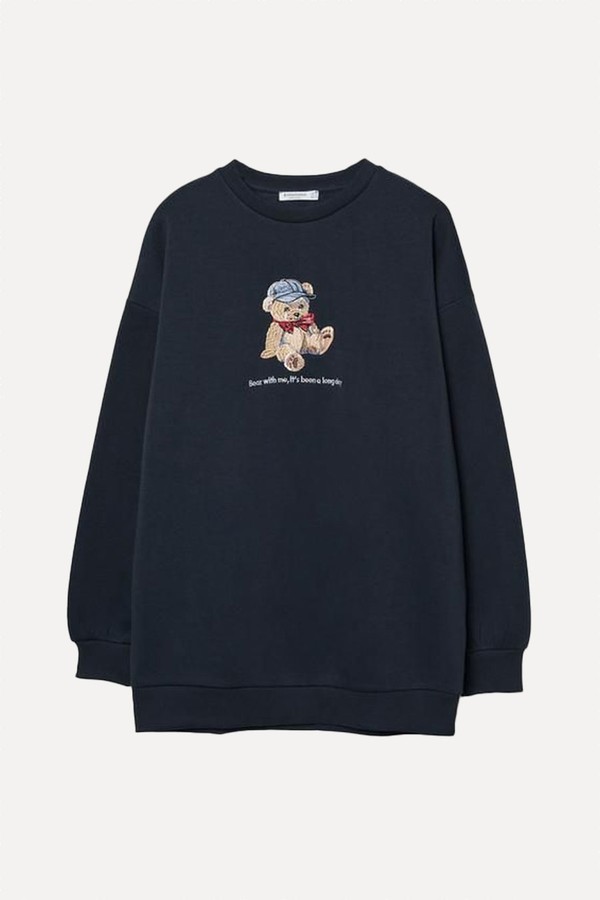 Embroidered Bear Sweatshirt