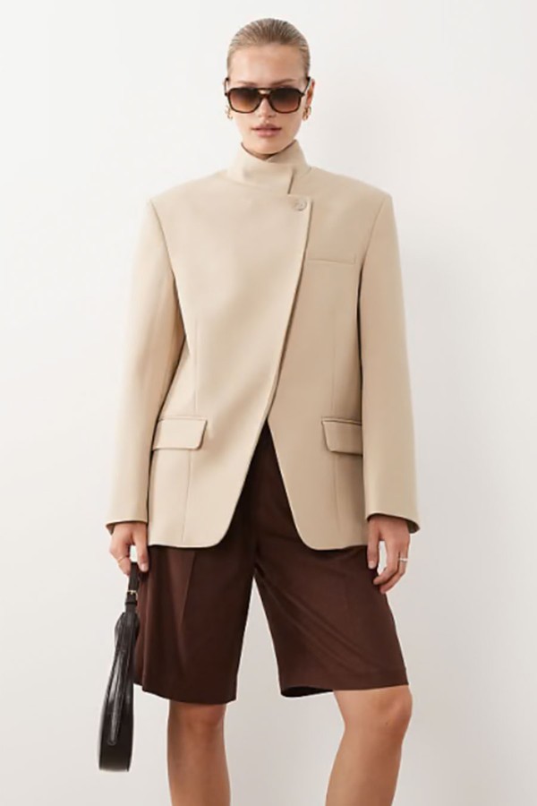 Funnel Neck Wrap Blazer from ASOS Design