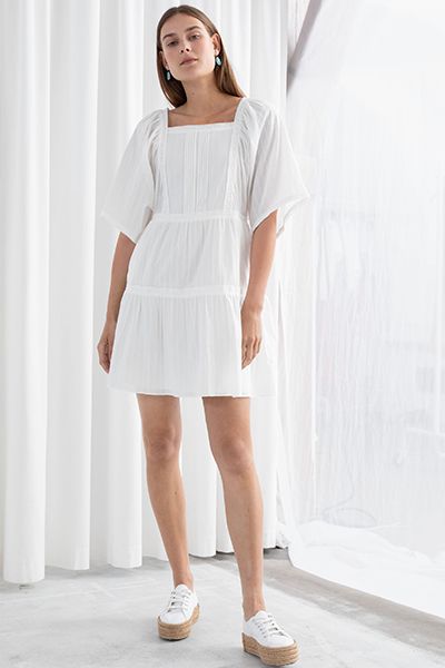 Tiered Ruffled Cotton Mini Dress from & Other Stories