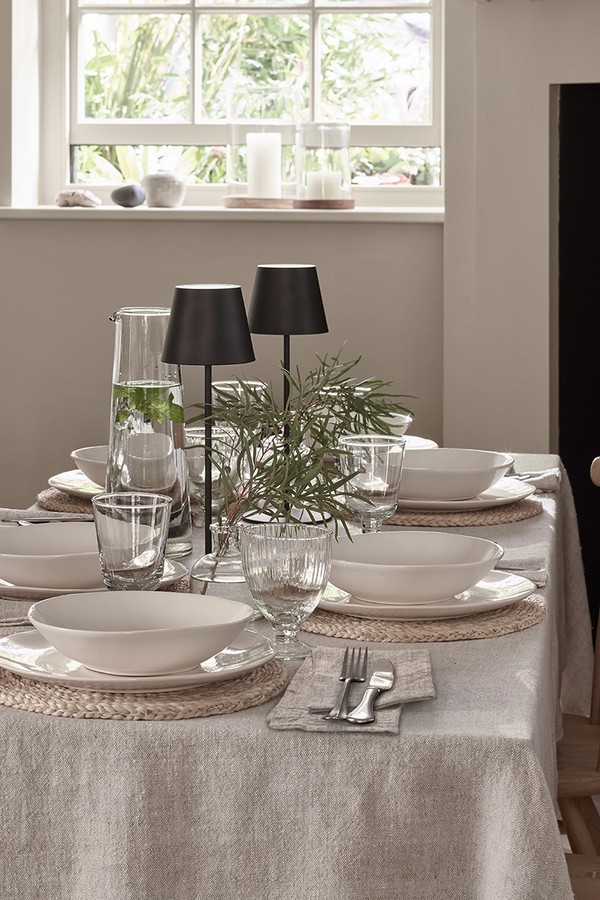 Menton Portable Table Lamp from The White Company