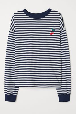 Striped Jersey Top from H&M