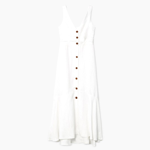 Ruffled Linen Dress