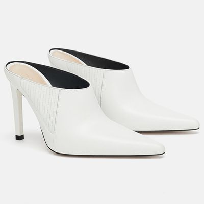 Leather High-Heel Mules from Zara