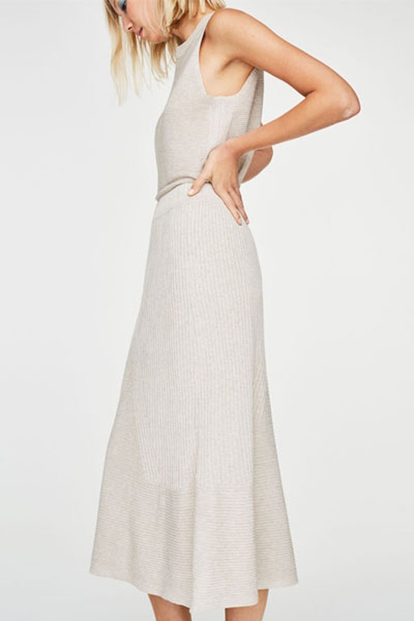 Ribbed Skirt from Uterque