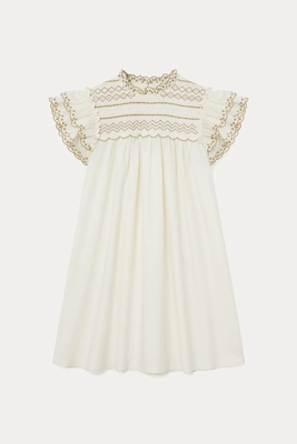 Embroidered Dress With Smocking  from Bonpoint 