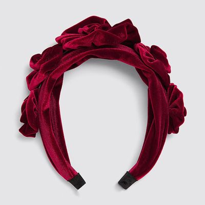 Velvet Flower Headband from Zara