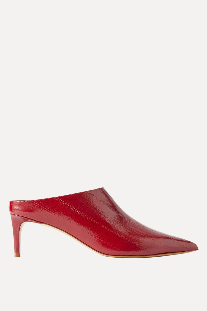 Lou Patent-Leather Mules from Le Monde Beryl