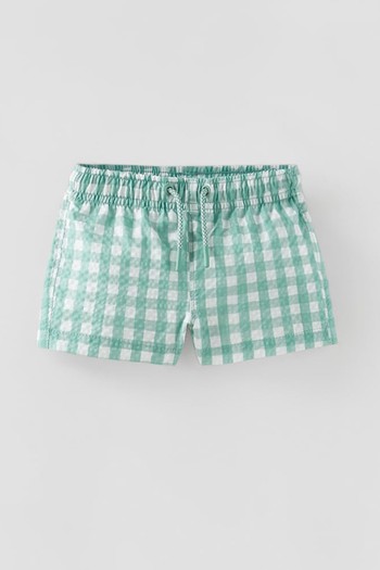 Gingham Swim Shorts from Zara