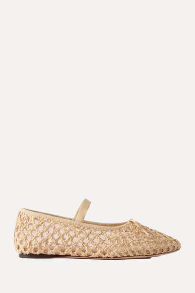 Leonie Woven Raffia Ballet Flats from Loeffler Randall