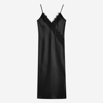 Lace Satin Slip Dress