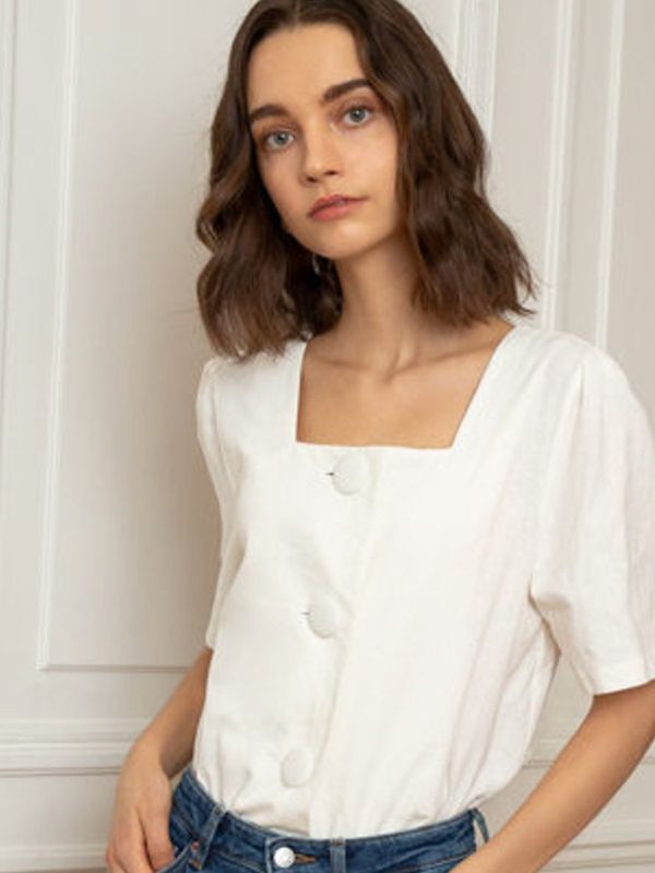 Square Neck Blouses We Love