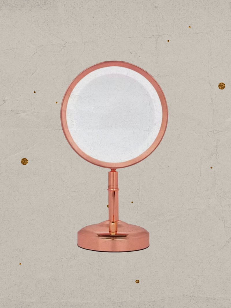 Rose Gold Illuminated Makeup Mirror, £24.99 | No7