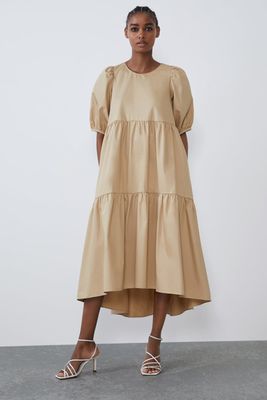 Aysmmetric Poplin Dress from Zara