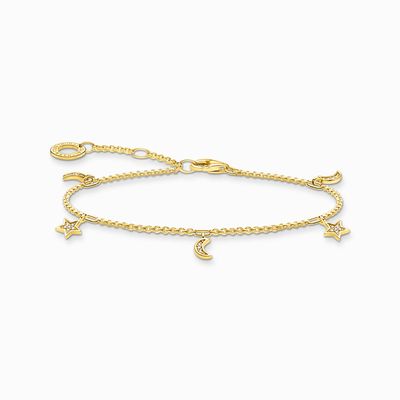 Bracelet Star and Moon Gold 