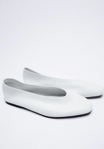 Leather Ballerinas  from Zara