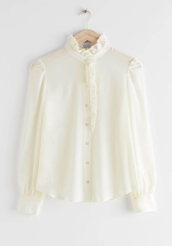 Straight Fit Silk Shirt from & Other Stories 