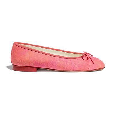 Coral Pink Flats from Chanel
