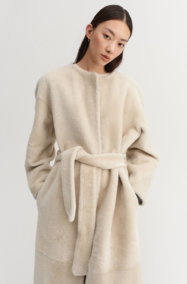 Shea Shearling Coat from Almada Label 