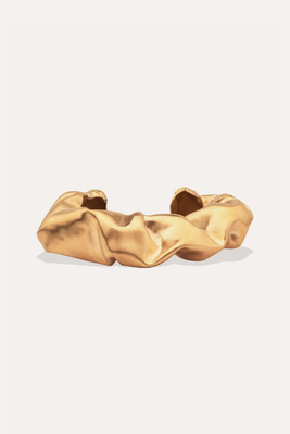 Scrunch Gold Plated Cuff from Completedworks