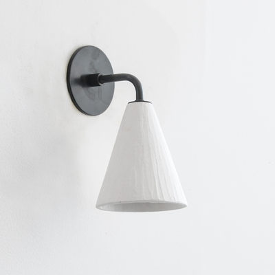 Plaster Cone Wall Light from Rose Uniacke