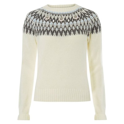 Ivory Gem Fair Isle Jumper