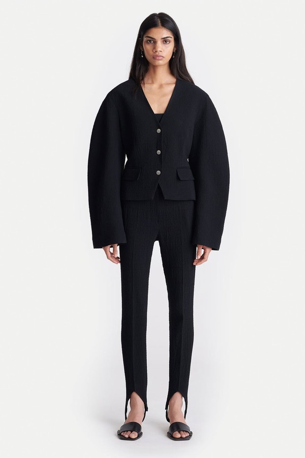 Kiyo Seersucker Blazer from Nanushka
