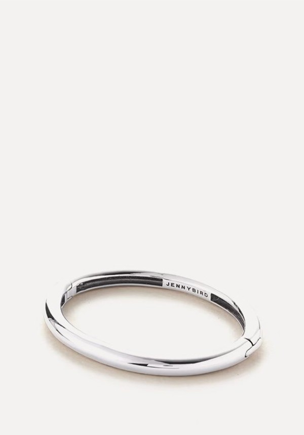 Platinum Plated Gia Mega Bangle Bracelet