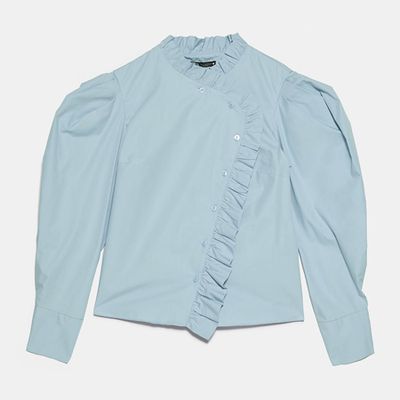 Frilly Poplin Shirt from Zara