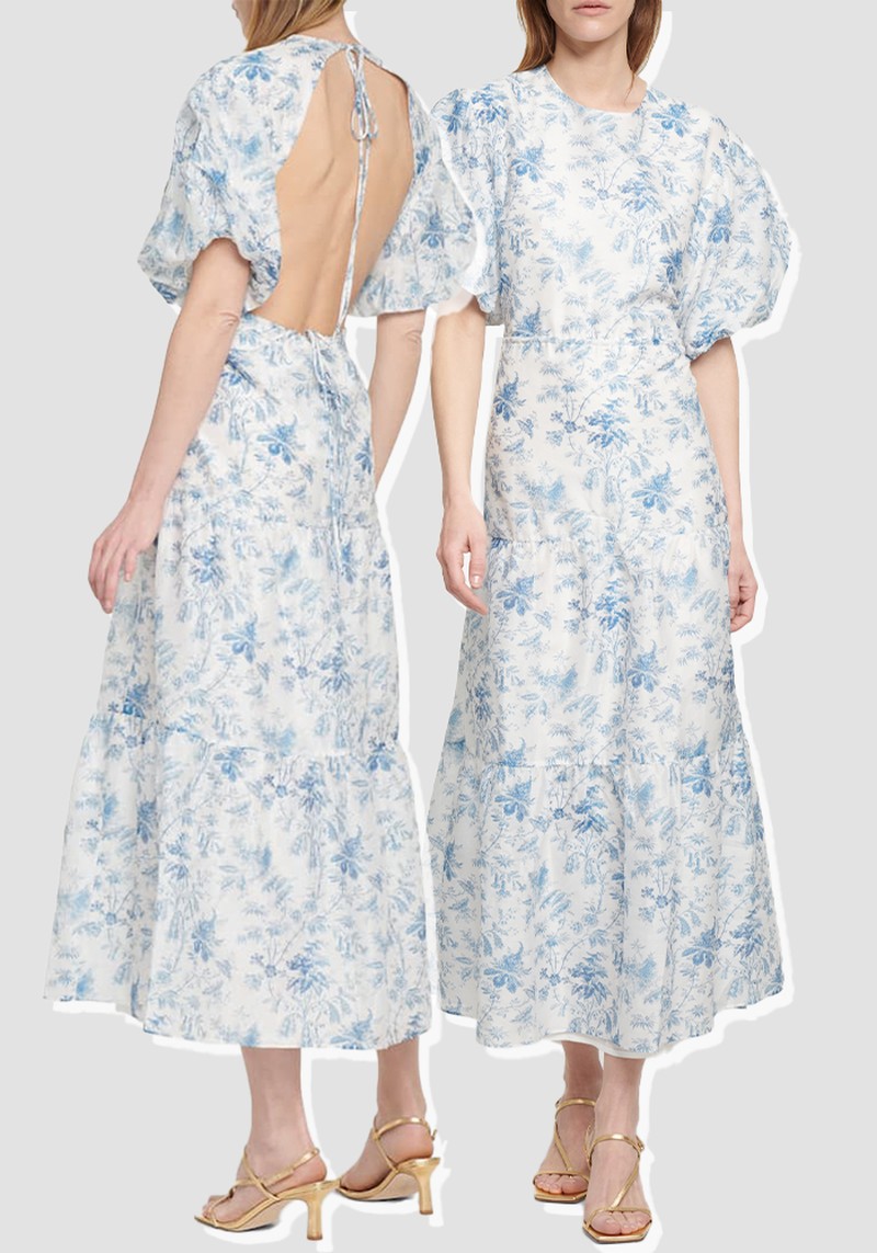 Floral Tiered Midi Dress from Sir