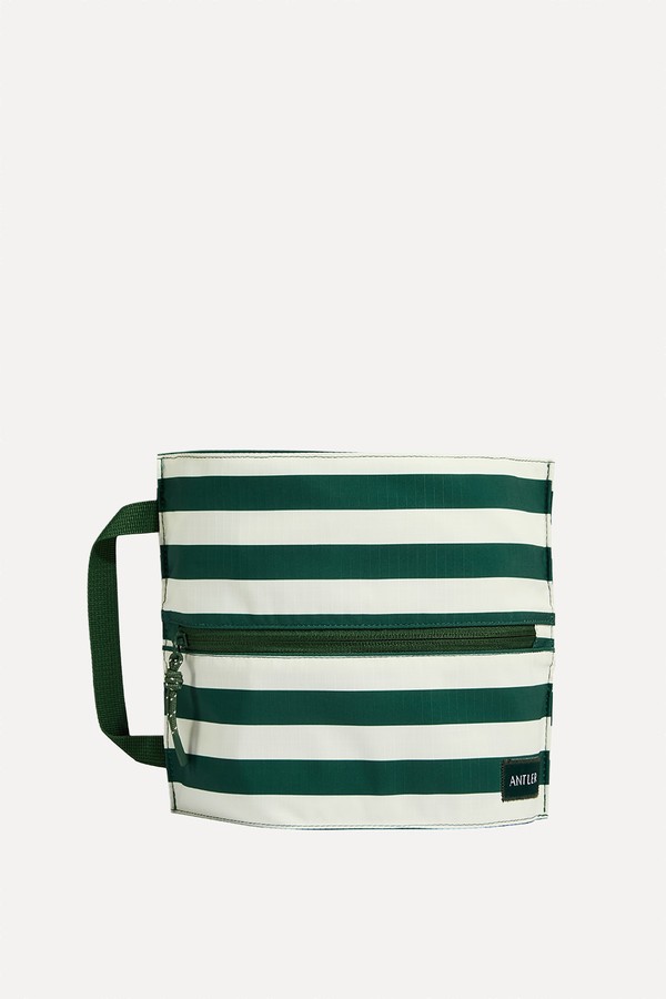 Stripe Poolside Pouch In Green