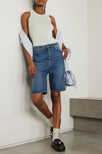 Isu High-Rise Organic Denim Shorts from Lou Lou Studio