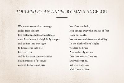 Touched By An Angel by Maya Angelou