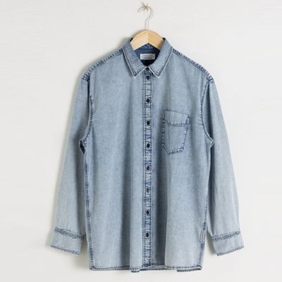 Oversized Denim Button Up Shirt from & Other Stories