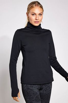 Thermal Textured Funnel Neck Running Top from GoodMove