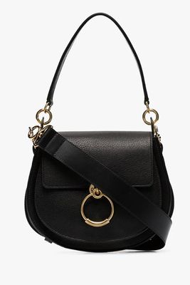 Black Tess Leather Shoulder Bag from Chloé