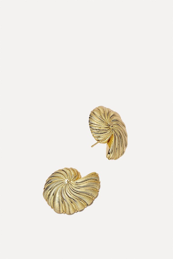 Oversized Shell Stud Earrings