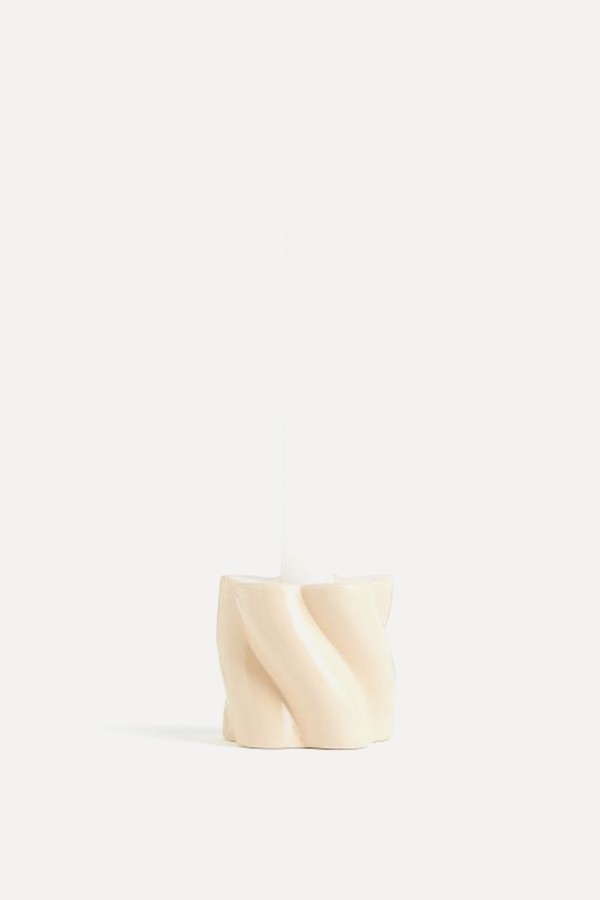 Stoneware Candlestick from H&M