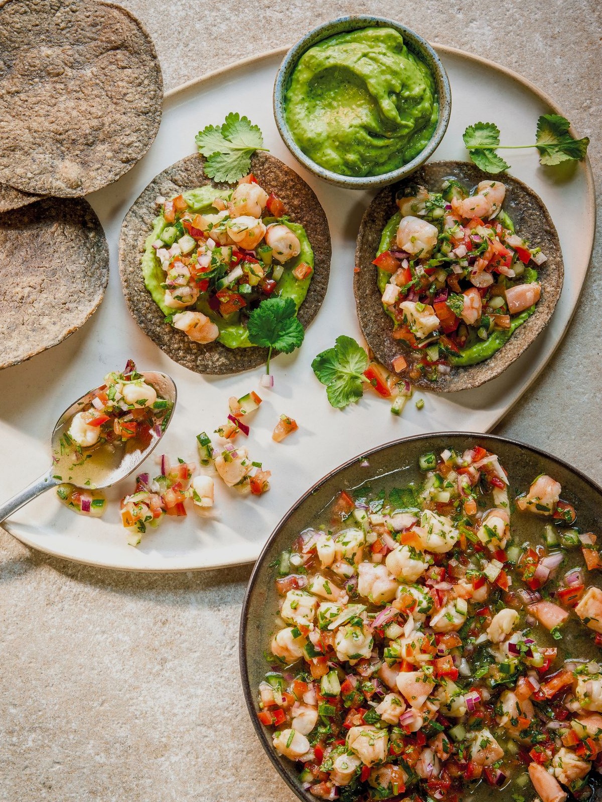 Prawn Tostadas