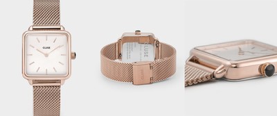 Special Edition La Garçonne Rose Gold Mesh & Black Leather Gift Box