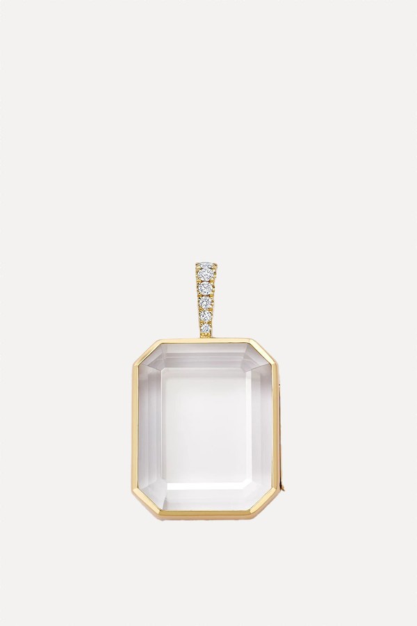 Baguette Gold Locket 14k from Loquet