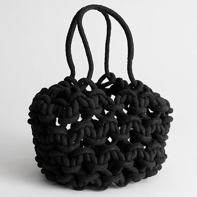 Cotton Macrame Bucket Bag from & Other Stories