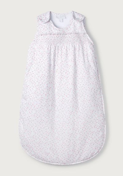 Organic Cotton Ditsy Floral Smocked Sleeping Bag